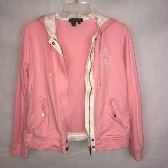 Lauren Ralph Lauren Jackets & Blazers - Lauren Ralph Lauren Petite Small Pink Hooded Jacket